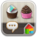 cupcake android application logo